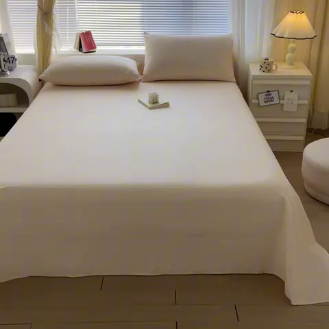 91家纺网 家纺一手货源 找家纺 涵宸家纺 2024新款40支全棉米兰系列-单床单 床单-香槟金