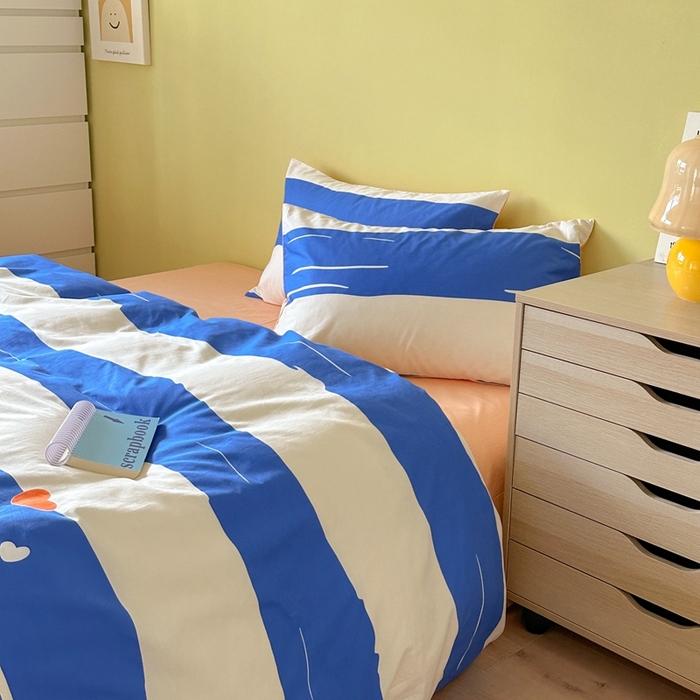 91家纺网 家纺一手货源 找家纺 时年家纺 2024新款 热爱生活·全棉系列第四期（充值会员优惠5元） 心动-蓝