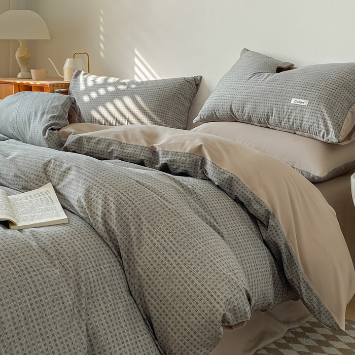 91家纺网 家纺一手货源 找家纺 涵宸家纺 2024新款40支全棉赛迪印花款四件套 麦克