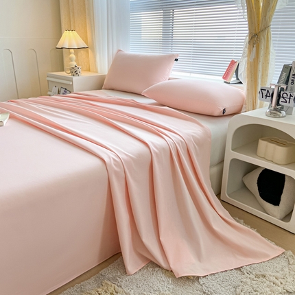 涵宸家纺 2024新款40支全棉米兰系列-单床单 床单-烟粉