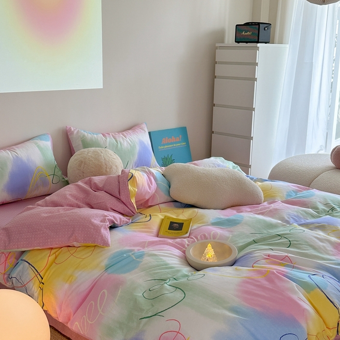 91家纺网 家纺一手货源 找家纺 时年家纺 2024新款 热爱生活·全棉系列第四期（充值会员优惠5元） 多彩