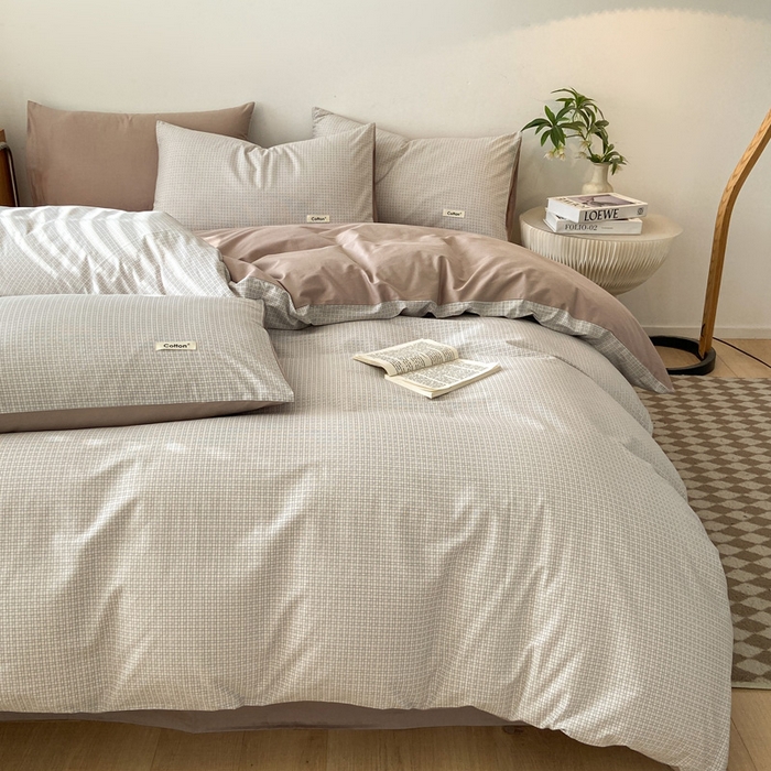 91家纺网 家纺一手货源 找家纺 涵宸家纺 2024新款40支全棉赛迪印花款四件套 米路