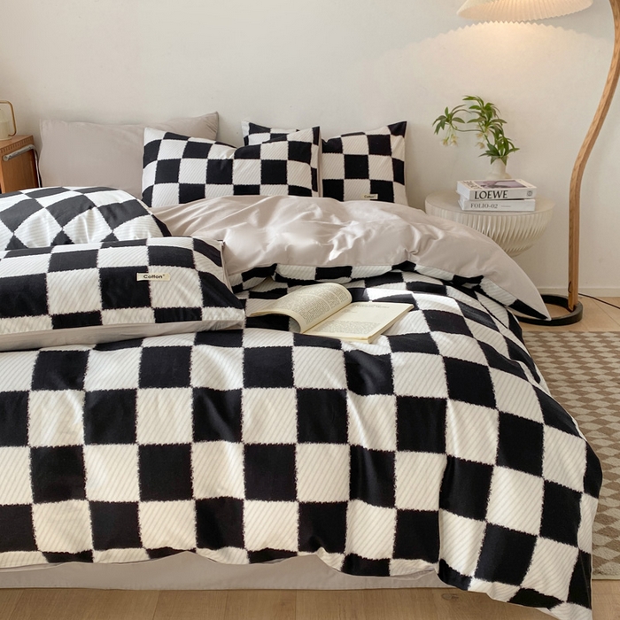 91家纺网 家纺一手货源 找家纺 涵宸家纺 2024新款40支全棉赛迪印花款四件套 格林