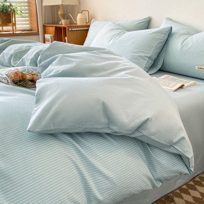 91家纺网 家纺一手货源 找家纺 涵宸家纺 2024新款40支全棉赛迪印花款四件套 伊凡-兰