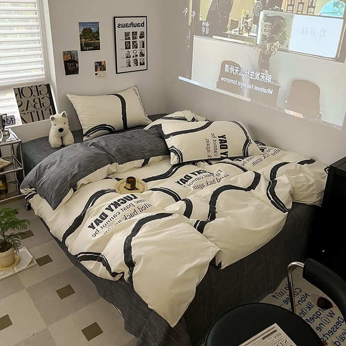 91家纺网 家纺一手货源 找家纺 吉象家纺 2025新款全棉印花四件套 凯文