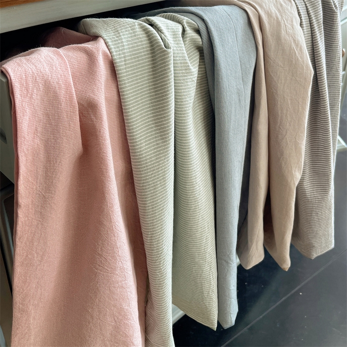 91家纺网 家纺一手货源 找家纺 雅居纺家纺 2024新款全棉色织水洗棉系列四件套-叠拍图 叠拍10