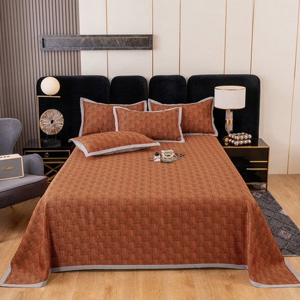 91家纺网 家纺一手货源 找家纺 （总）恋尚羽家纺 2025新款竹纤维凉席三件套