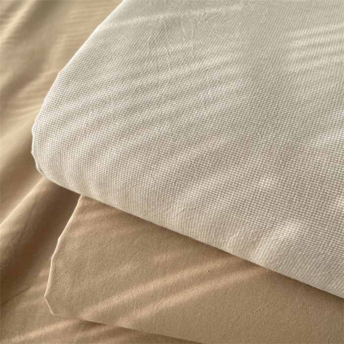 91家纺网 家纺一手货源 找家纺 雅居纺家纺 2024新款全棉色织水洗棉系列四件套-叠拍图 叠拍5