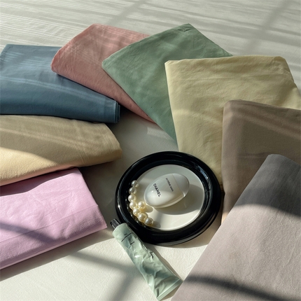 雅居纺家纺 2024新款全棉色织水洗棉系列四件套-叠拍图 叠拍20