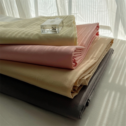 91家纺网 家纺一手货源 找家纺 （总）雅居纺家纺 2024新款全棉色织水洗棉系列四件套-叠拍图