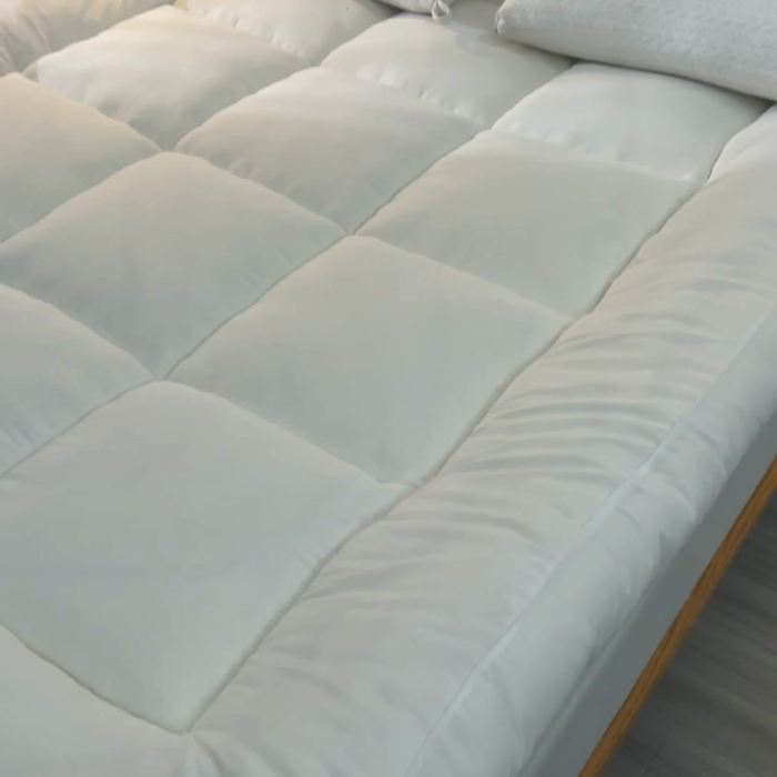91家纺网 家纺一手货源 找家纺 招财狼床垫 2024新款加厚大豆纤维立体学生学生床垫提供买家秀 立体-白
