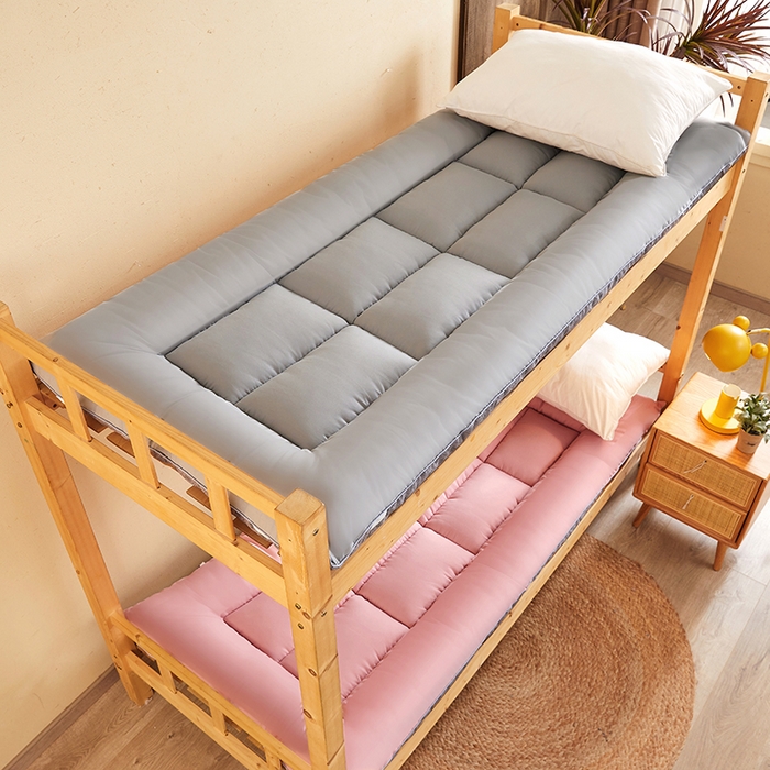 91家纺网 家纺一手货源 找家纺 招财狼床垫 2024新款单边大豆纤维学生款成人款学生床垫 单边-灰色