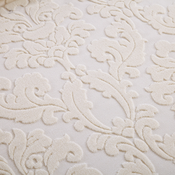 91家纺网 家纺一手货源 找家纺 雯雨家纺 2024老式怀旧A类纯棉毛巾被 欧典风尚-米白