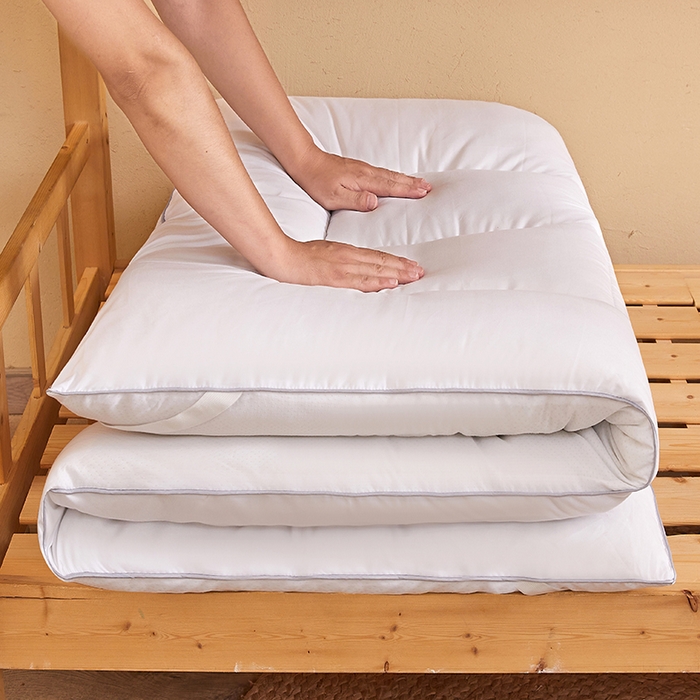 91家纺网 家纺一手货源 找家纺 招财狼床垫 2024新款单边大豆纤维学生款成人款学生床垫 单边-白色