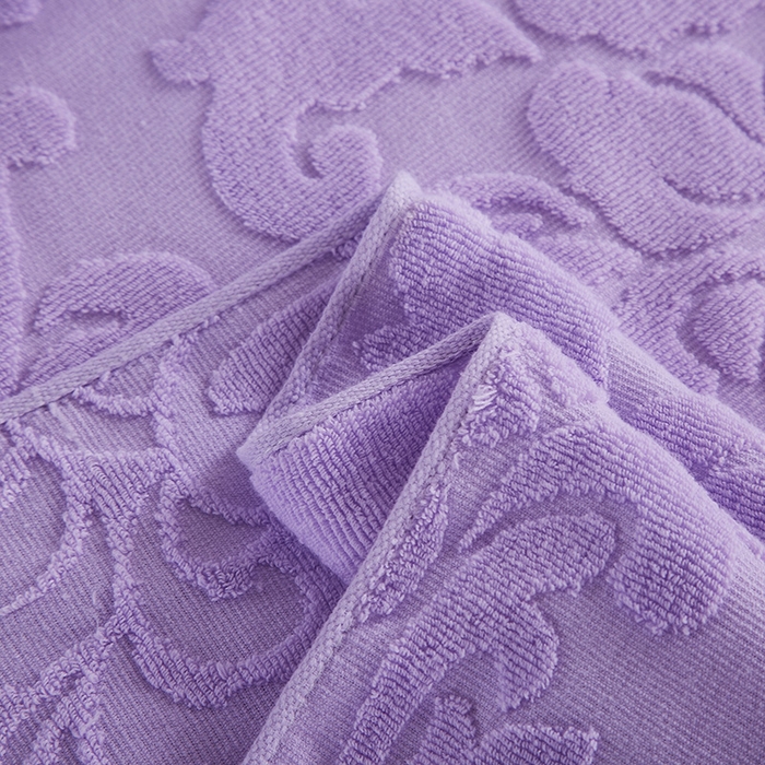 91家纺网 家纺一手货源 找家纺 雯雨家纺 2024老式怀旧A类纯棉毛巾被 欧典风尚-紫色