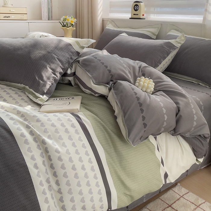 91家纺网 家纺一手货源 找家纺 2024新款直播爆款植物羊绒四件套 米格利