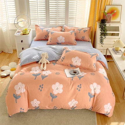 2024新款直播爆款植物羊绒四件套 AB嫣然