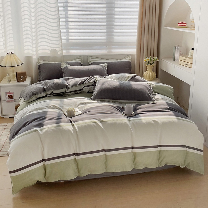 91家纺网 家纺一手货源 找家纺 2024新款直播爆款植物羊绒四件套 米格利