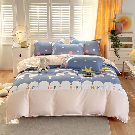 2024新款直播爆款植物羊绒四件套 AB微梦时光