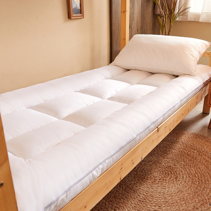 91家纺网 家纺一手货源 找家纺 招财狼床垫 2024新款单边大豆纤维学生款成人款学生床垫 单边-白色