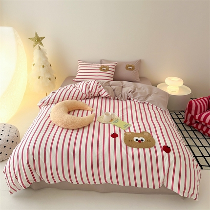 91家纺网 家纺一手货源 找家纺 （总）美乐迪家纺 2024新款全棉毛巾绣四件套