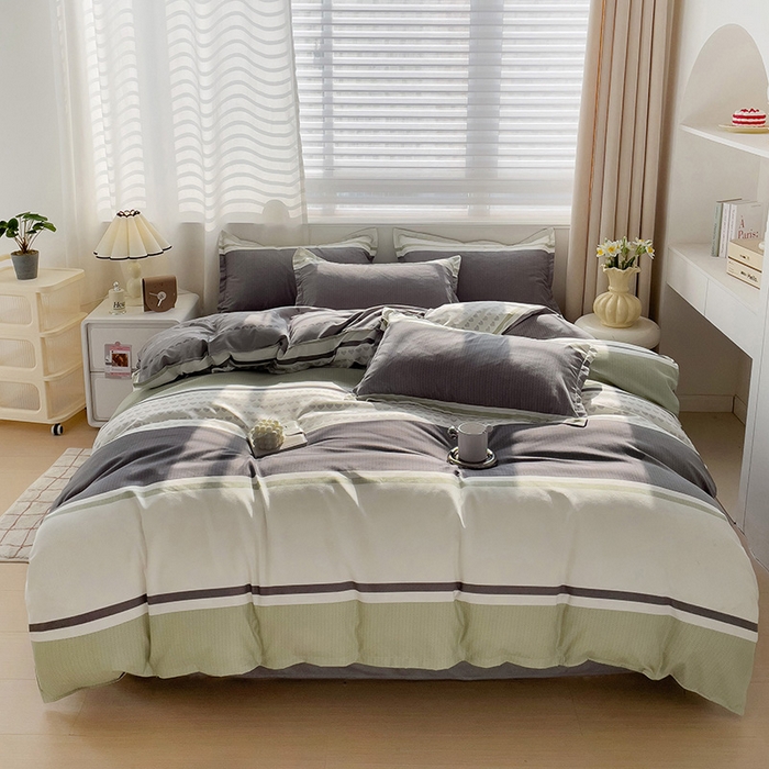 91家纺网 家纺一手货源 找家纺 2024新款直播爆款植物羊绒四件套 米格利