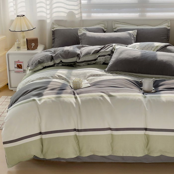 91家纺网 家纺一手货源 找家纺 2024新款直播爆款植物羊绒四件套 米格利