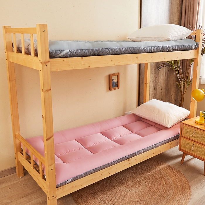 91家纺网 家纺一手货源 找家纺 招财狼床垫 2024新款单边大豆纤维学生款成人款学生床垫 单边-粉色