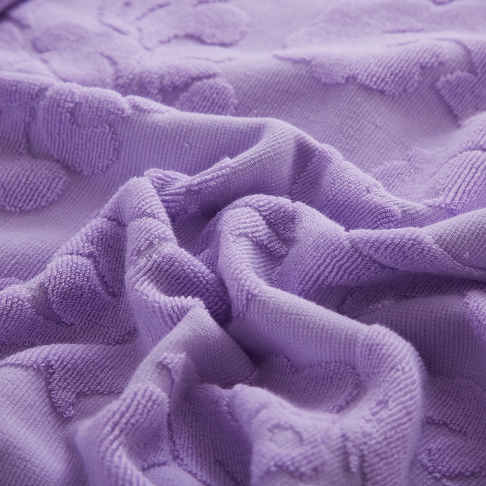 91家纺网 家纺一手货源 找家纺 雯雨家纺 2024老式怀旧A类纯棉毛巾被 欧典风尚-紫色