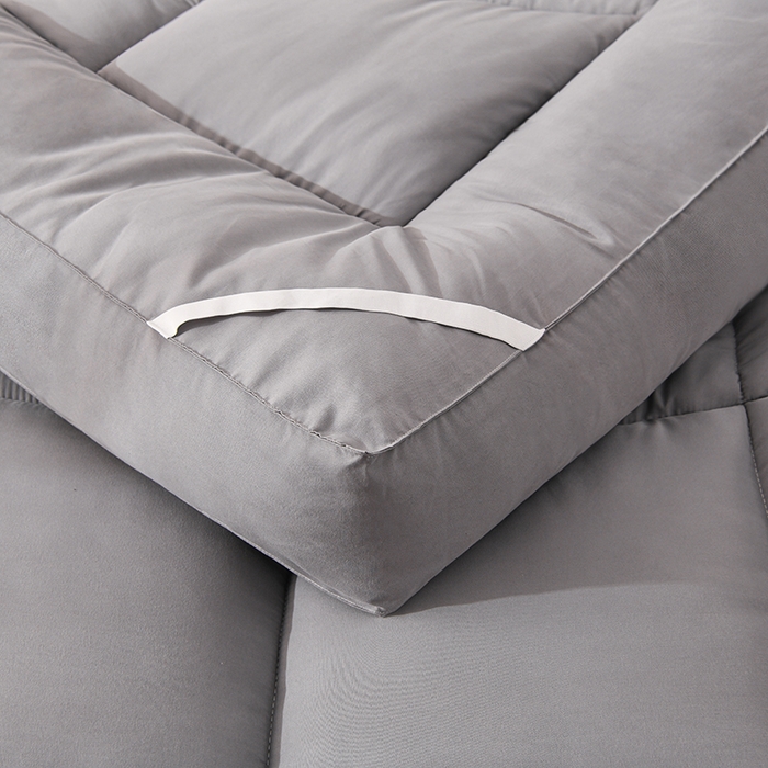 91家纺网 家纺一手货源 找家纺 招财狼床垫 2024新款加厚大豆纤维立体学生学生床垫提供买家秀 立体-灰