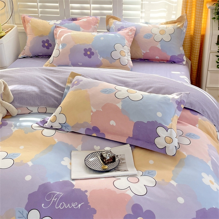 91家纺网 家纺一手货源 找家纺 2024新款直播爆款植物羊绒四件套 AB渲染