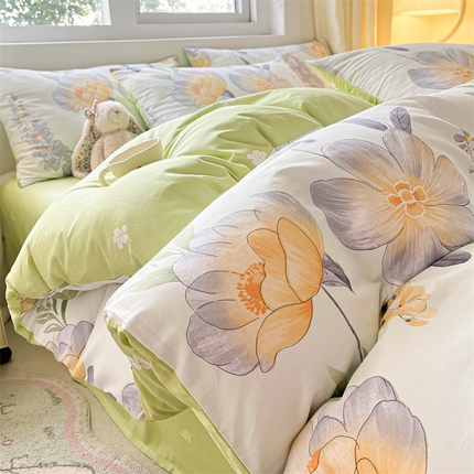 91家纺网 家纺一手货源 找家纺 （总）如约 2025新款全棉12868印花四件套