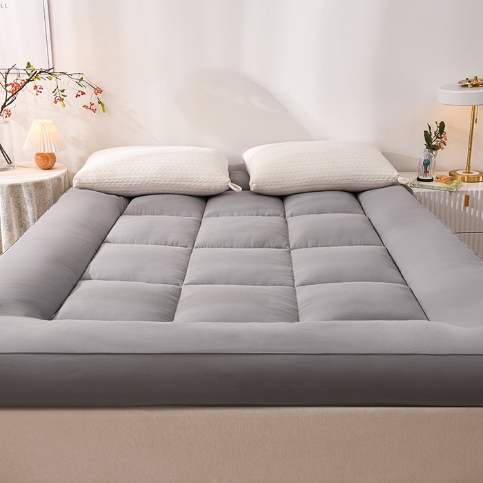 91家纺网 家纺一手货源 找家纺 招财狼床垫 2024新款加厚大豆纤维立体学生学生床垫提供买家秀 立体-灰