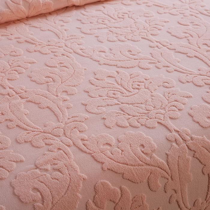 91家纺网 家纺一手货源 找家纺 雯雨家纺 2024老式怀旧A类纯棉毛巾被 欧典风尚-橙色