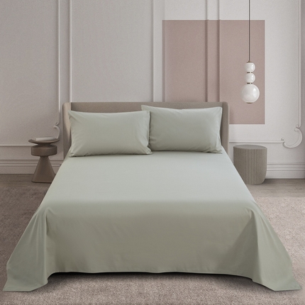 欣蕾家纺 2024新款全棉单品系列-纯色床单 抹茶绿