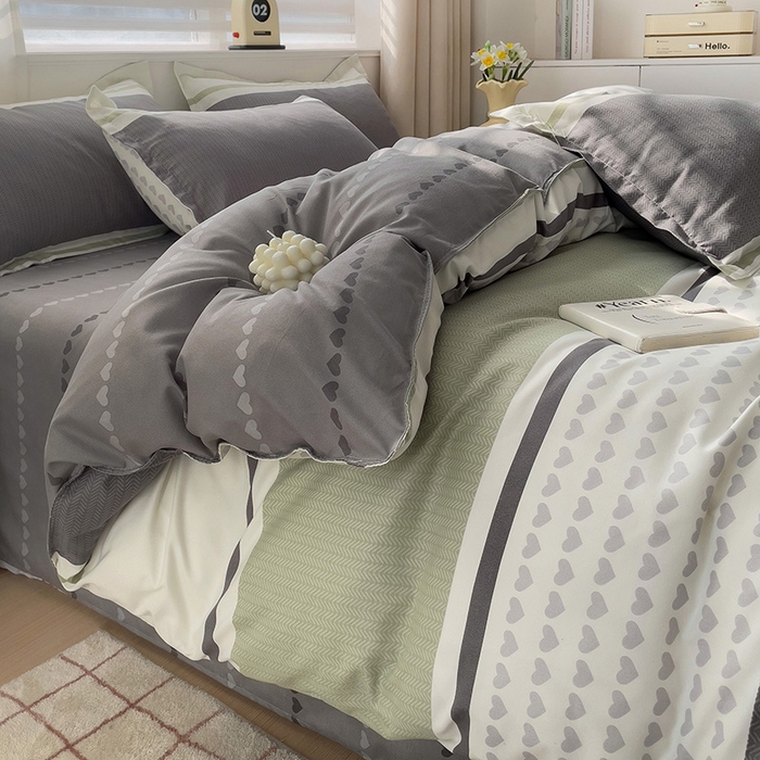 91家纺网 家纺一手货源 找家纺 2024新款直播爆款植物羊绒四件套 米格利