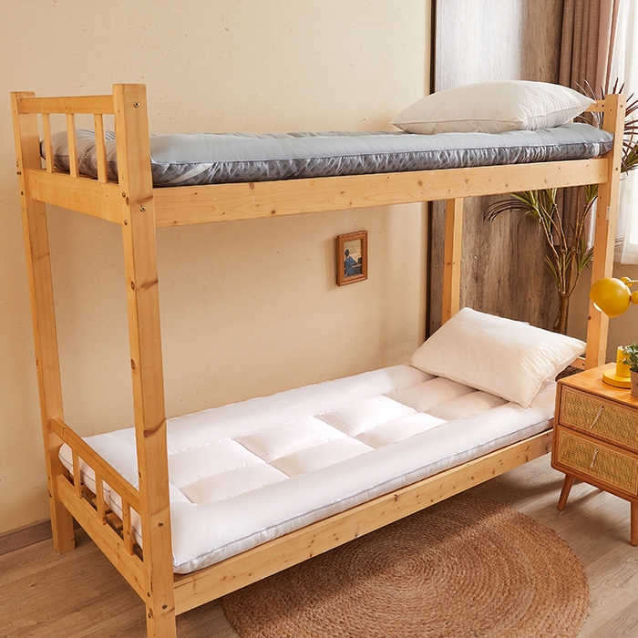 91家纺网 家纺一手货源 找家纺 招财狼床垫 2024新款单边大豆纤维学生款成人款学生床垫 单边-白色