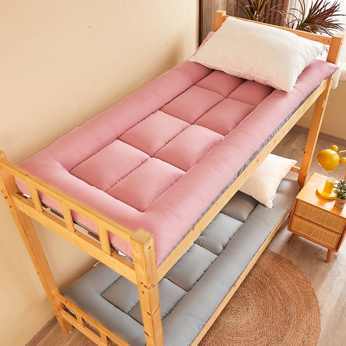 91家纺网 家纺一手货源 找家纺 招财狼床垫 2024新款单边大豆纤维学生款成人款学生床垫 单边-粉色