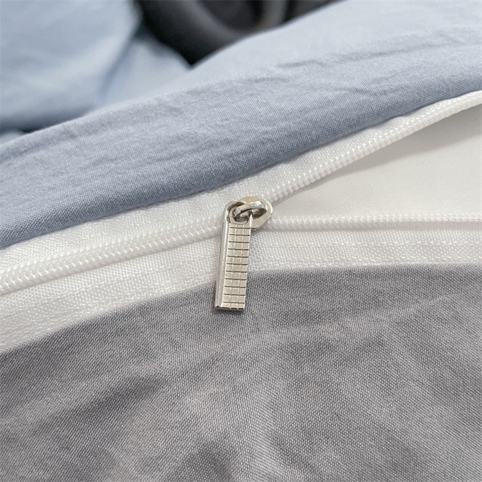 91家纺网 家纺一手货源 找家纺 贝拉梦家纺 2024新春夏款母婴级糯糯的双拼亲肤水洗棉四件套 慵懒周末