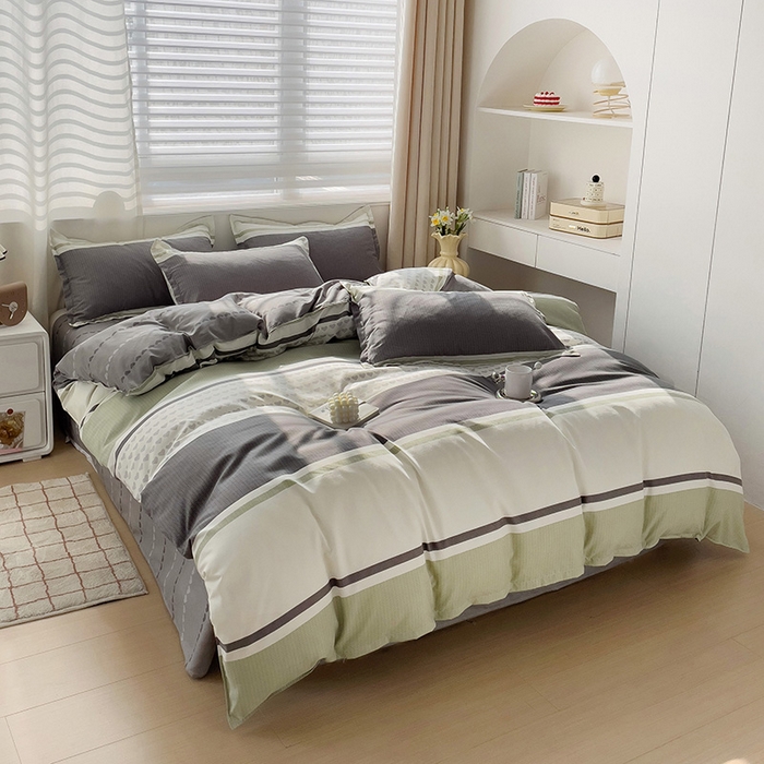 91家纺网 家纺一手货源 找家纺 2024新款直播爆款植物羊绒四件套 米格利