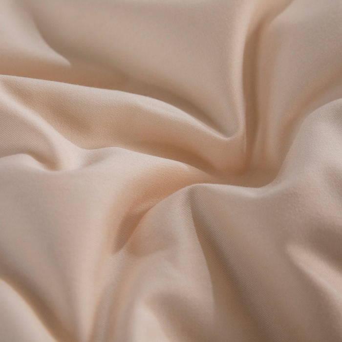 91家纺网 家纺一手货源 找家纺 小懒猪 2024春夏新款全棉舒适100支长绒棉极简系列四件套 白桃粉-奇遇金