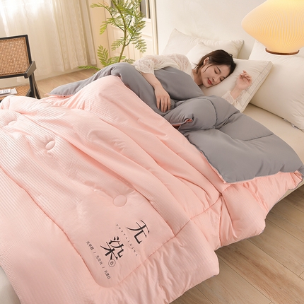 91家纺网 家纺一手货源 找家纺 （总）羽涵家纺  2024新款10A抗菌10A抗菌泡泡棉无染被芯冬被四季被子春秋被