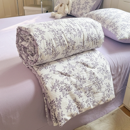 91家纺网 家纺一手货源 找家纺  (总)仟网汇 2024新款直播爆款泡泡棉夏被四件套