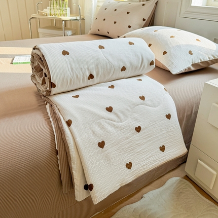 91家纺网 家纺一手货源 找家纺  (总)仟网汇 2024新款直播爆款泡泡棉夏被四件套