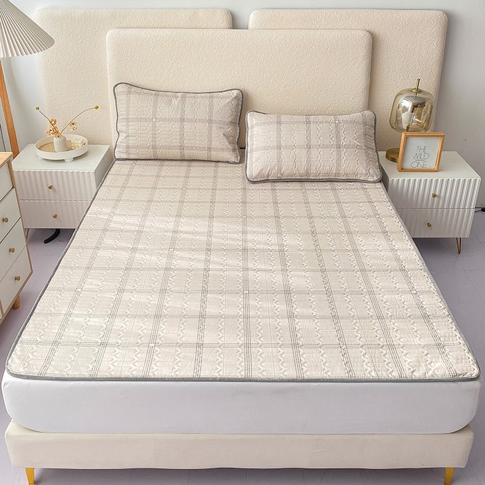 91家纺网 家纺一手货源 找家纺 恋绒家纺 2025新款一面棉一面绒全棉护理垫防水隔尿垫 美拉德-米