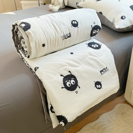 91家纺网 家纺一手货源 找家纺  (总)仟网汇 2024新款直播爆款泡泡棉夏被四件套