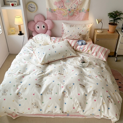 91家纺网 家纺一手货源 找家纺 （总）昔可家纺 2024开春新款全棉印花四件套