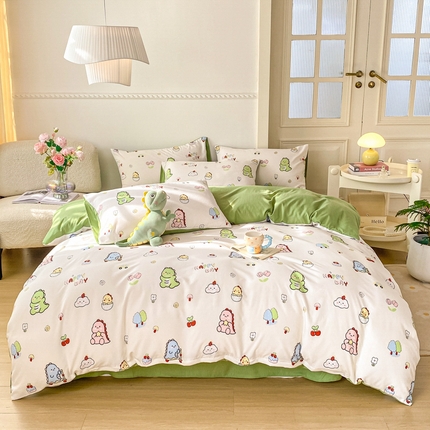 91家纺网 家纺一手货源 找家纺 （总）一比一 2024新款直播爆款泡泡棉四件套现货供应