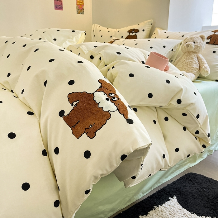 91家纺网 家纺一手货源 找家纺 呗旺鹿 2024新款全棉13372毛巾绣四件套 胡先生