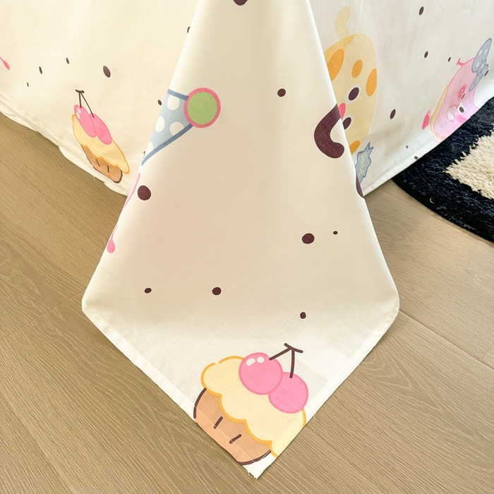 91家纺网 家纺一手货源 找家纺 呗旺鹿 2024新款全棉13372毛巾绣四件套 趣味曲奇